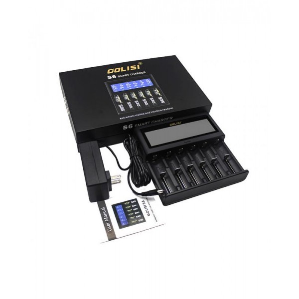 Golisi S6 6 Slots Battery Charger