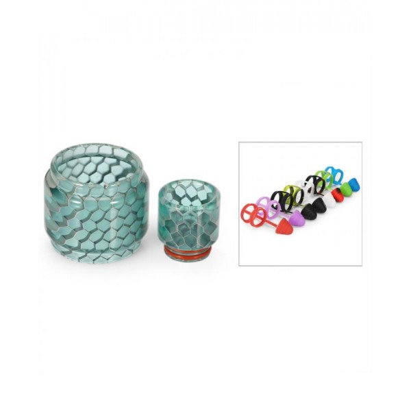 Cobra Resin Glass Tank Drip Tip With Anti-Dust Silicone Cap