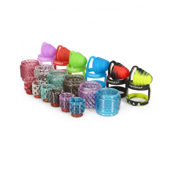 Cobra Resin Glass Tank Drip Tip With Anti-Dust Silicone Cap